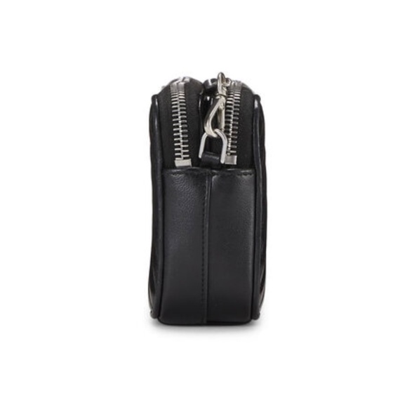 PRADA BLACK CALFSKIN DOUBLE ZIP WALLET ON CHAIN - Picture 3 of 6